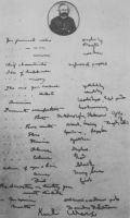 Karl Marx' Eintrag in das Poesialbum von Jenny Marx